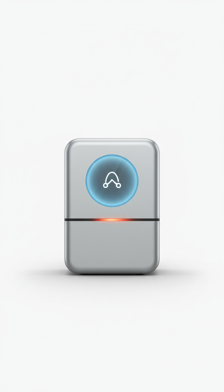 Home automation hub in Ice Silver finish